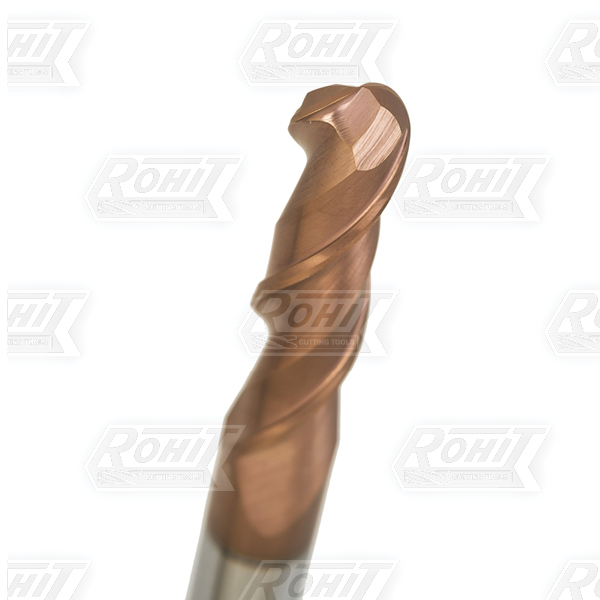 Carbide End Mills- 2F Nova Coated Ball Nose for Hard Dies Machining-304 Series